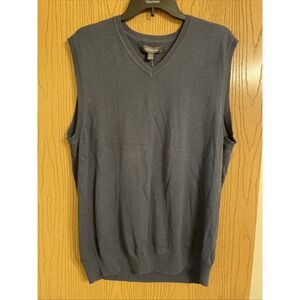 Men's Croft & Barrow Sweater Vest Size XL Blue